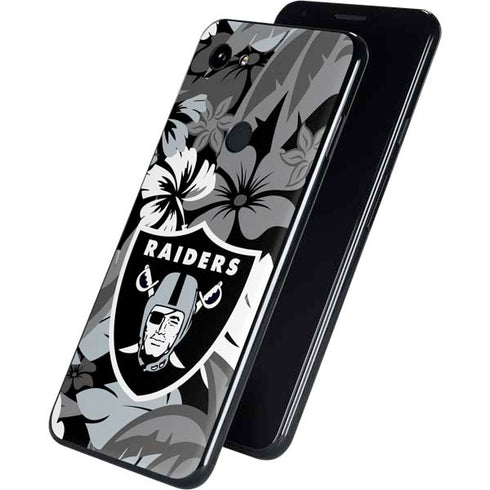 NFL Las Vegas Raiders Tropical Print Google Pixel 3a XL Skin